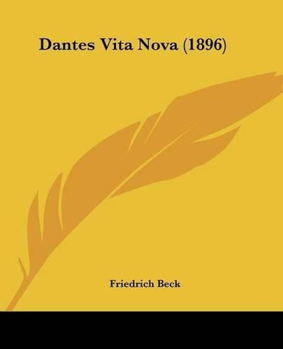 Dantes Vita Nova (1896)