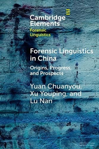 Cover image for Forensic Linguistics in China