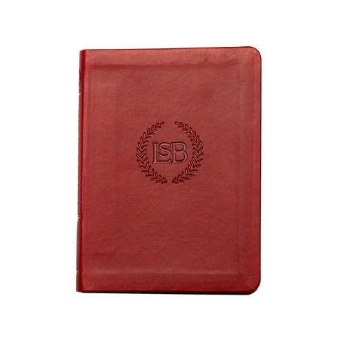 Cover image for Legacy Standard Bible, New Testament with Psalms and Proverbs LOGO Edition - Burgundy Faux Leather