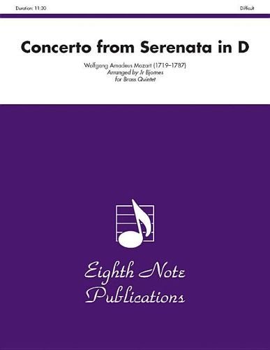 Cover image for Concerto (from Serenata in D): Alto Trombone Feature, Score & Parts