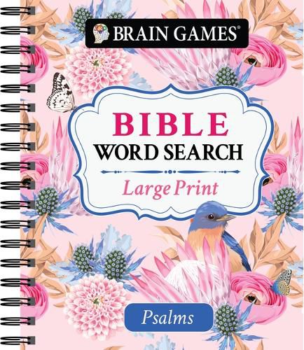 Cover image for Brain Games - Large Print Bible Word Search: Psalms