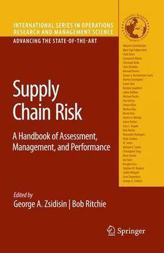 Cover image for Supply Chain Risk: A Handbook of Assessment, Management, and Performance