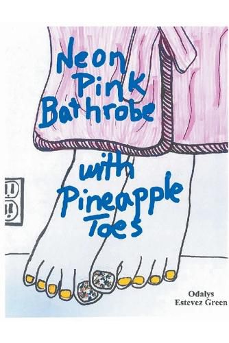 Cover image for Neon Pink Bathrobe with Pineapple Toes