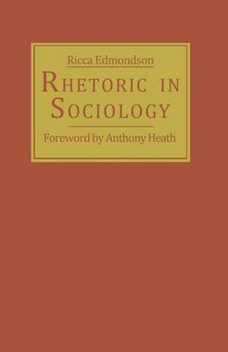 Cover image for Rhetoric in Sociology