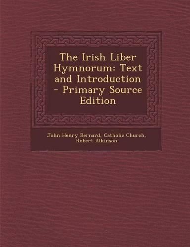 Cover image for The Irish Liber Hymnorum