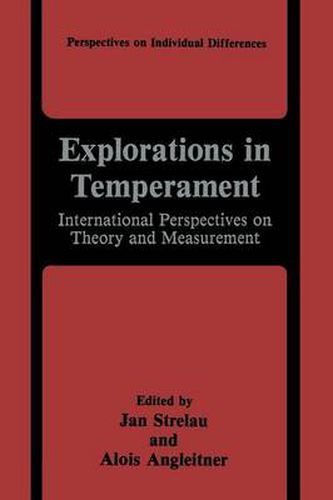 Cover image for Explorations in Temperament: International Perspectives on Theory and Measurement