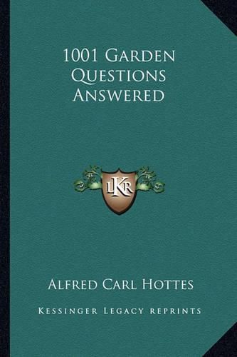 Cover image for 1001 Garden Questions Answered