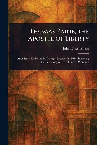 Cover image for Thomas Paine, the Apostle of Liberty