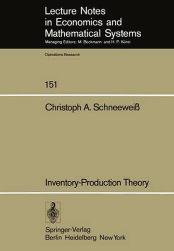 Cover image for Inventory-Production Theory: A Linear Policy Approach