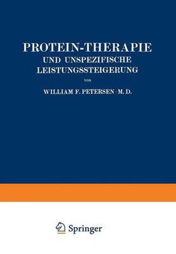 Cover image for Protein-Therapie Und Unspezifische Leistungssteigerung