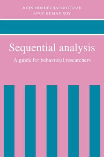 Cover image for Sequential Analysis: A Guide for Behavioral Researchers