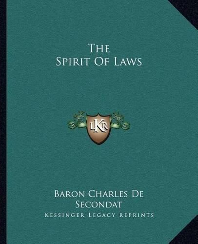 The Spirit of Laws