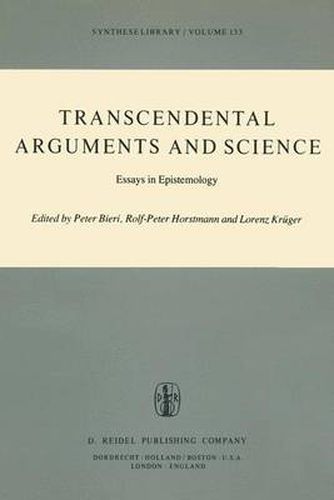 Cover image for Transcendental Arguments and Science: Essays in Epistemology