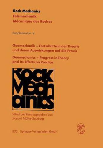 Cover image for Geomechanik - Fortschritte in der Theorie und Deren Auswirkungen Auf Die Praxis / Geomechanics - Progress in Theory and its Effects on Practice