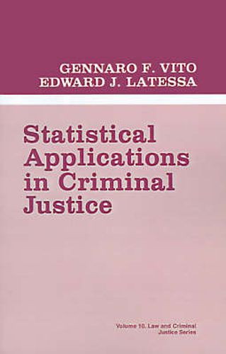 Cover image for Statistical Applications in Criminal Justice