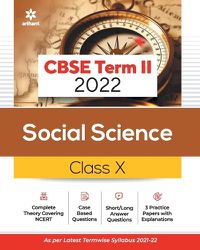 Cover image for Arihant Cbse Social Science Term 2 Class 10 for 2022 Exam (Cover Theory and MCQS)