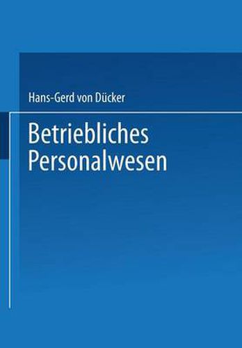 Cover image for Betriebliches Personalwesen: Teil 2