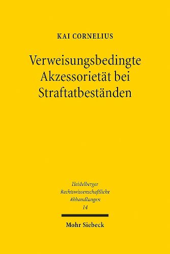Cover image for Verweisungsbedingte Akzessorietat bei Straftatbestanden