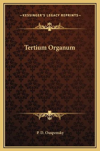 Cover image for Tertium Organum