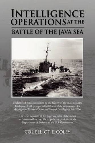 Cover image for Intelligence Operations at the Battle of the Java Sea