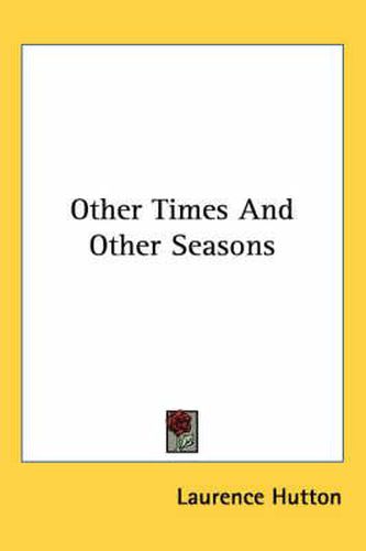 Cover image for Other Times and Other Seasons