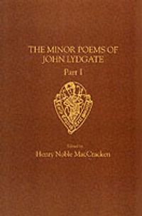 Cover image for John Lydgate: The Minor Poems vol I Religious Poems