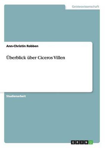 Cover image for UEberblick uber Ciceros Villen