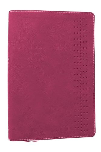 Cover image for Student Study Bible: A Guide to Knowing and Living God's Word (NKJV, Pink Leathersoft, Red Letter, Comfort Print)
