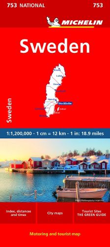 Cover image for Michelin Sweden Map 753