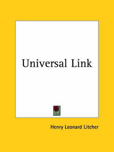 Cover image for Universal Link (1934)