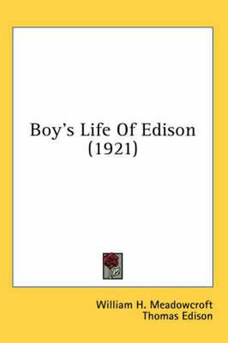 Cover image for Boy's Life of Edison (1921)