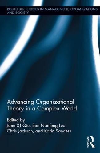 Cover image for Advancing Organizational Theory in a Complex World