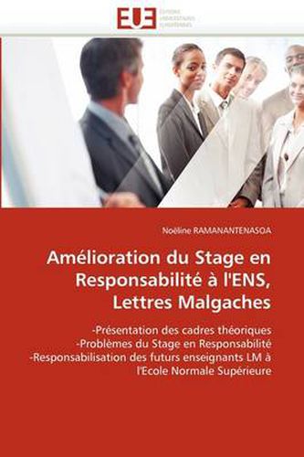 Cover image for Am Lioration Du Stage En Responsabilit L'Ens, Lettres Malgaches