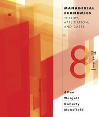 Cover image for Managerial Economics: Theory, Applications, and Cases