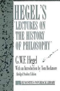 Cover image for Hegel's Lectures on the History of Philosophy