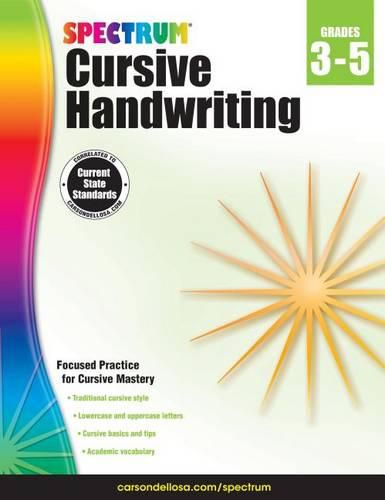 Cover image for Spectrum Cursive Handwriting, Grades 3 - 5