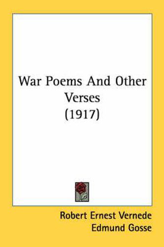 Cover image for War Poems and Other Verses (1917)