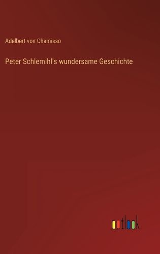 Cover image for Peter Schlemihl's wundersame Geschichte