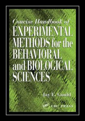 Cover image for Concise Handbook of Experimental Methods for the Behavioral and Biological Sciences