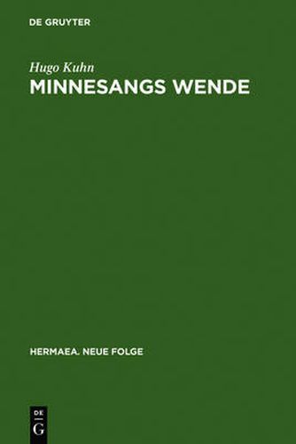 Cover image for Minnesangs Wende