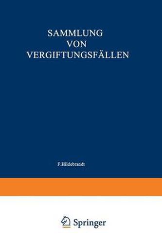 Cover image for Sammlung Von Vergiftungsfallen