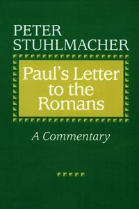 Cover image for Paul's Letter to the Romans: A Commentary