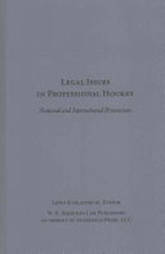 Cover image for Legal Issues in Professional Hockey: National and International Dimensions