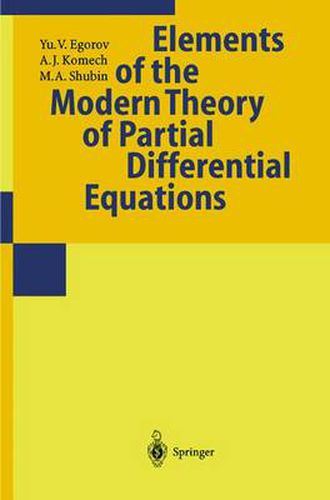 Cover image for Partial Differential Equations II: Elements of the Modern Theory. Equations with Constant Coefficients