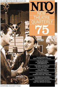 Cover image for New Theatre Quarterly 75: Volume 19, Part 3