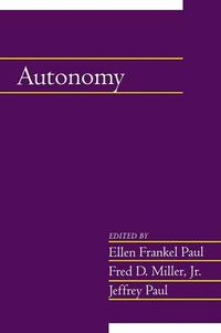 Cover image for Autonomy: Volume 20, Part 2