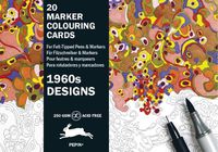 Cover image for 1960s Designs: Marker Colouring Cards Book
