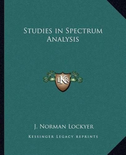 Cover image for Studies in Spectrum Analysis