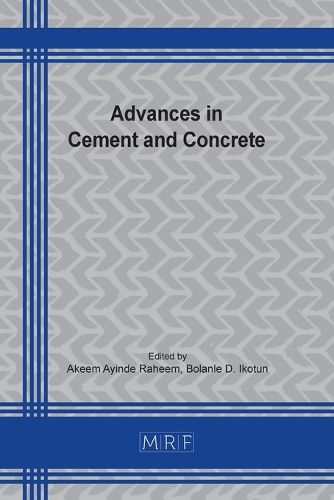 Cover image for Advances in Cement and Concrete