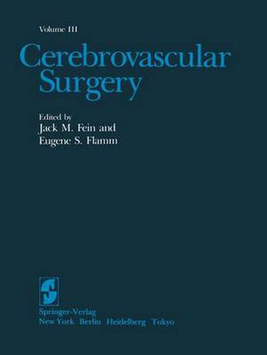 Cover image for Cerebrovascular Surgery: Volume III